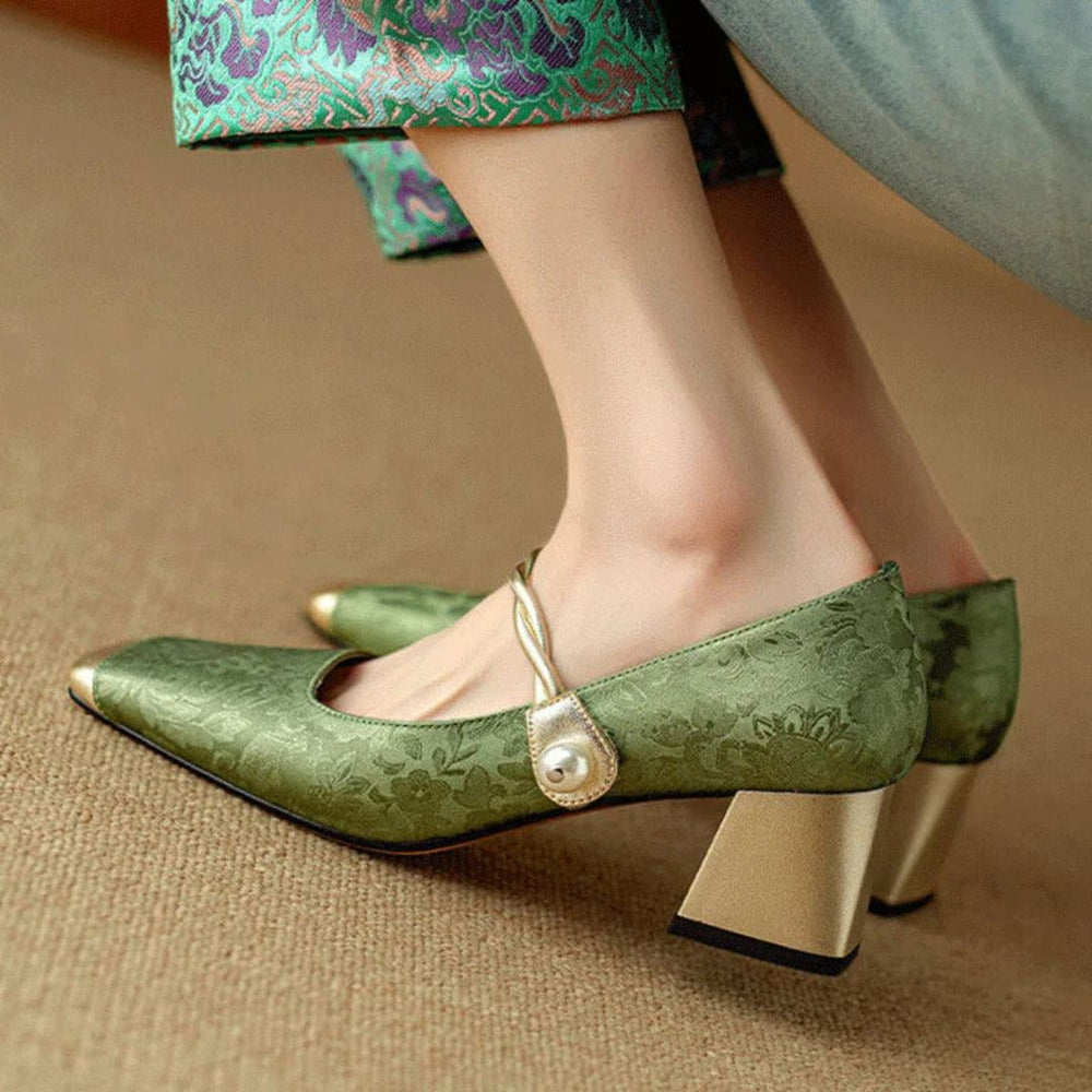 Isabella | Women's Gold Heels 2