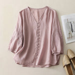 Seraphine | Women's Embroidered Linen Blouse