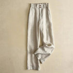 Sage | Wide Leg Linen Trousers