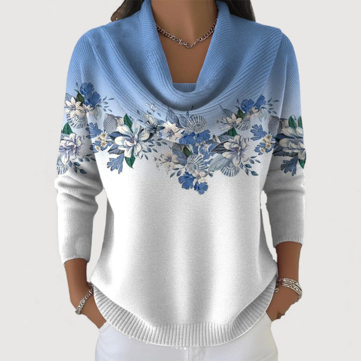 Lorina – Floral Knitted Sweater
