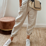 Lina | Linen Wide-Leg Trousers