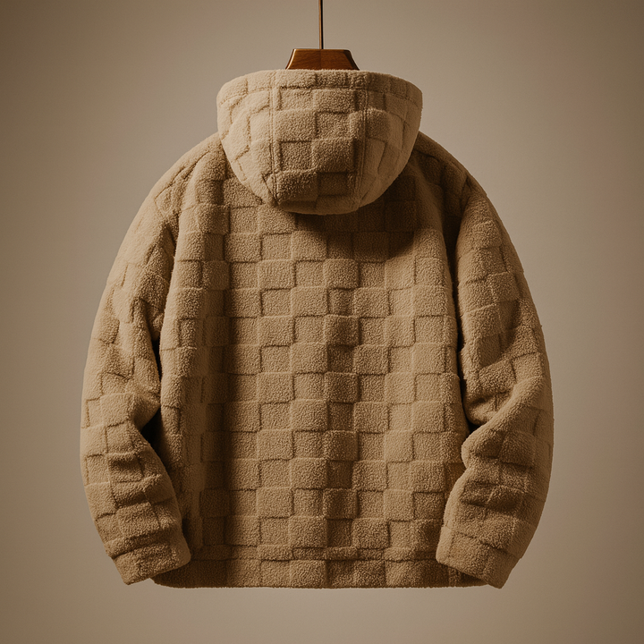 Alveron | Soft checker-patterned hoodie