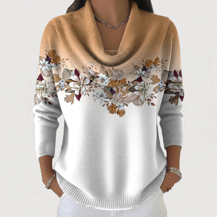 Lorina – Floral Knitted Sweater