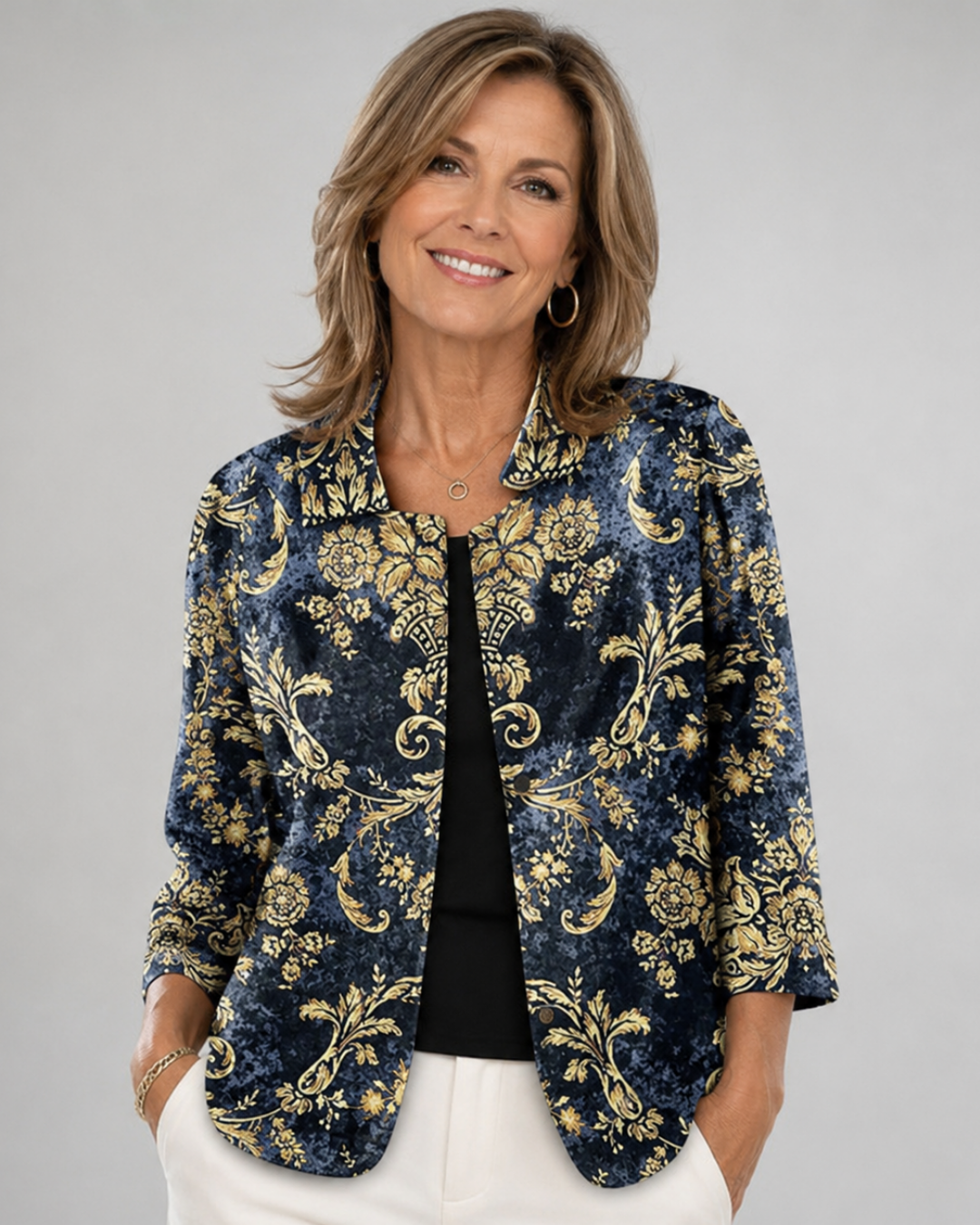 Nolwen | Baroque Scroll Blouse