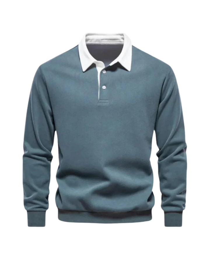 Dale - Casual Polo Knit Sweater