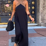 Olive | Elegant Cross Neck Dress