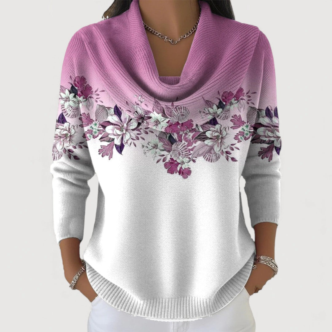 Lorina – Floral Knitted Sweater
