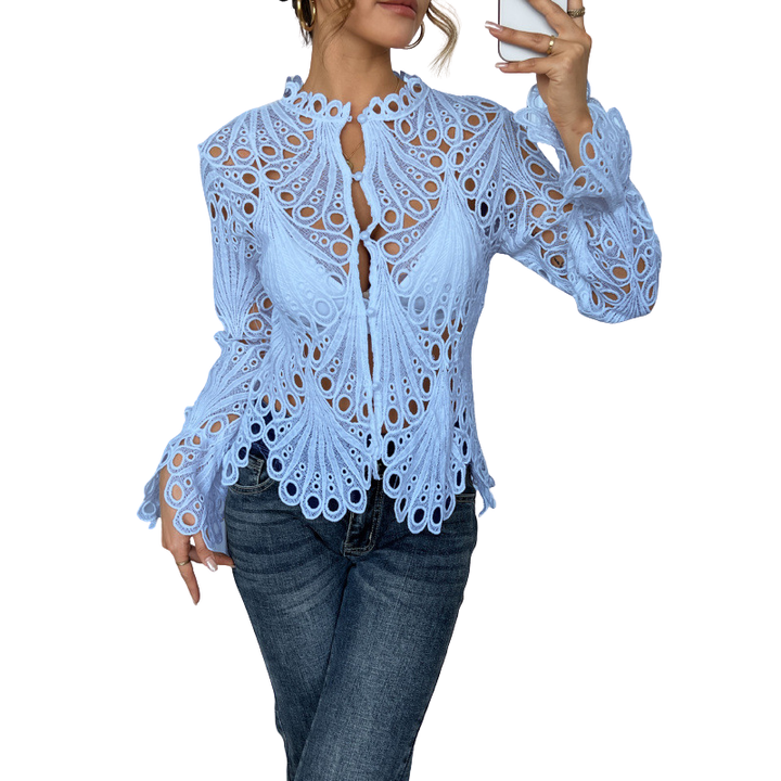 Patrice – Chic Flounce Sleeve Blouse