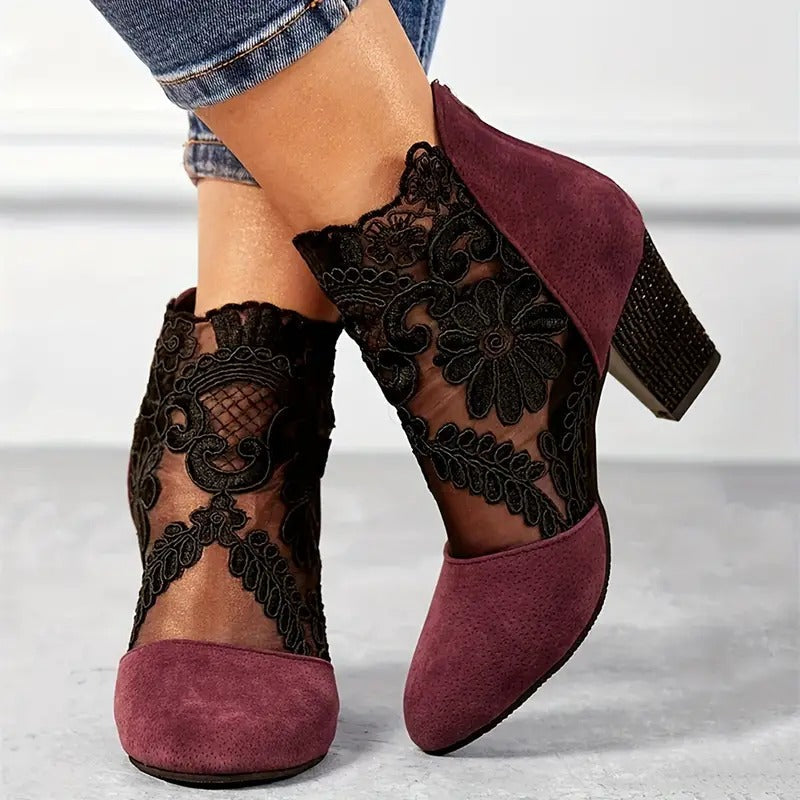 Charlotte | Women's White Heels 2