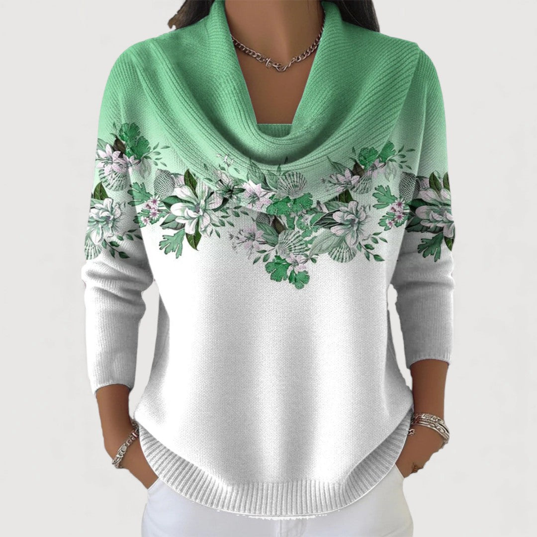 Lorina – Floral Knitted Sweater