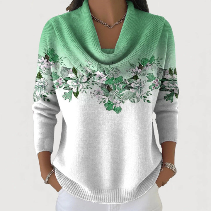 Lorina – Floral Knitted Sweater