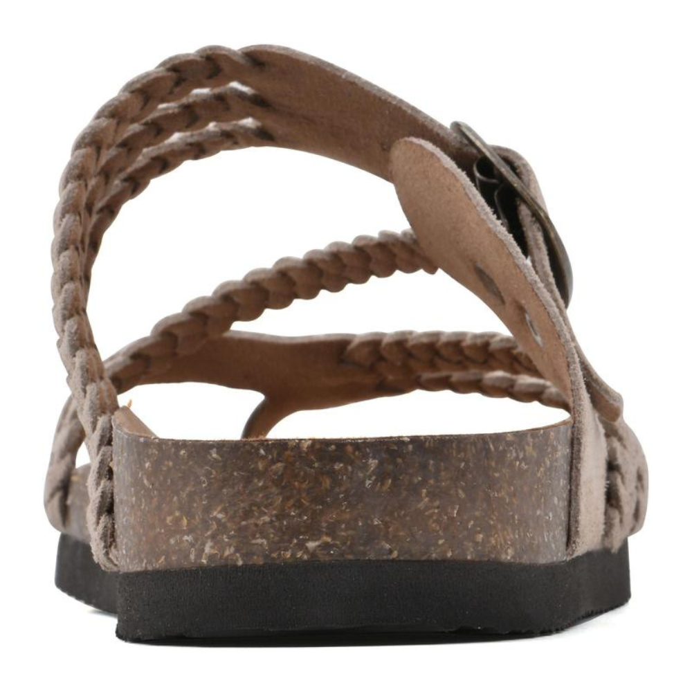 Hailey - Orthopedic Braided Cork Sandals