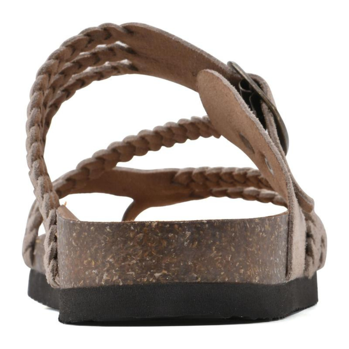 Hailey - Orthopedic Braided Cork Sandals