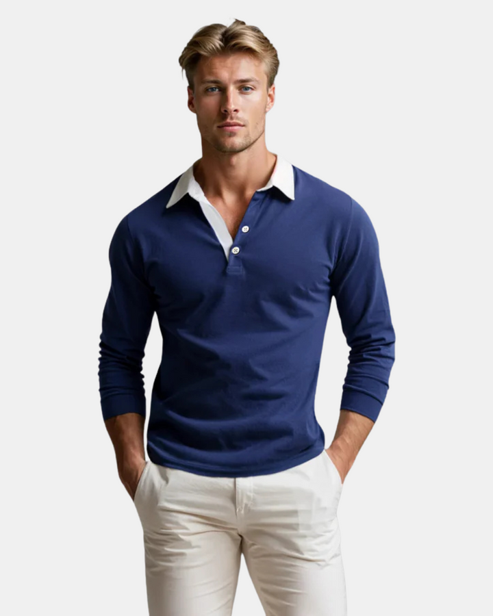 Dale - Casual Polo Knit Sweater