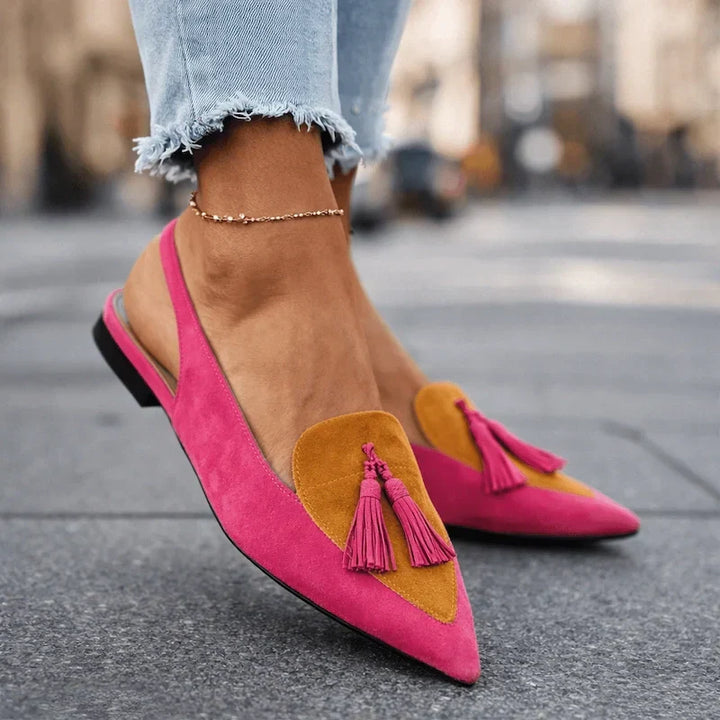 Lorena sandals with straps and tassels