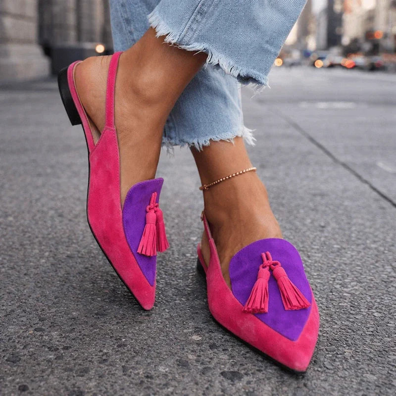 Lorena sandals with straps and tassels