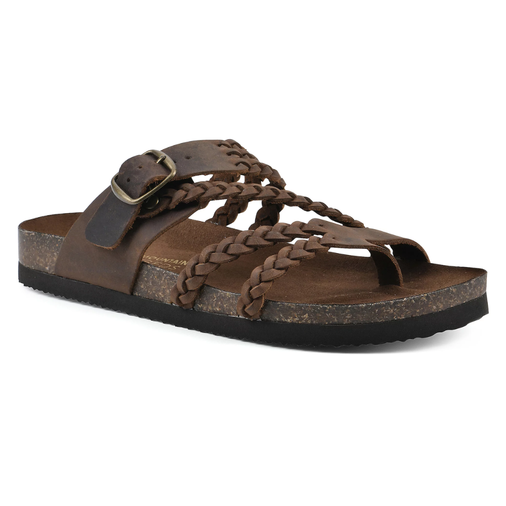 Hailey - Orthopedic Braided Cork Sandals