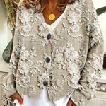 Elina | Embroidered Floral Cardigan