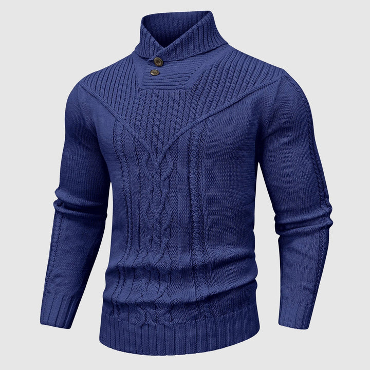 Alessandro | Veneti Tailored Sweater with Stand-Up Collar 1