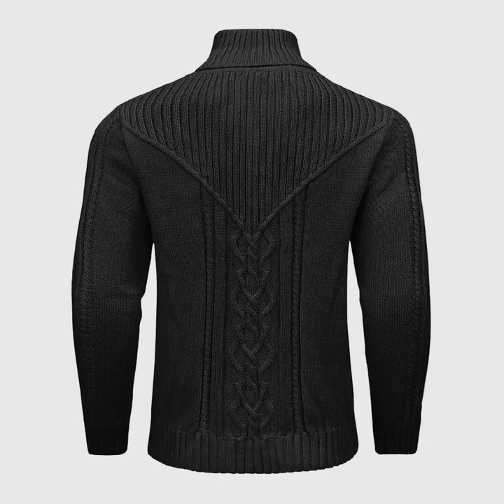 Alessandro | Veneti Tailored Sweater with Stand-Up Collar 5