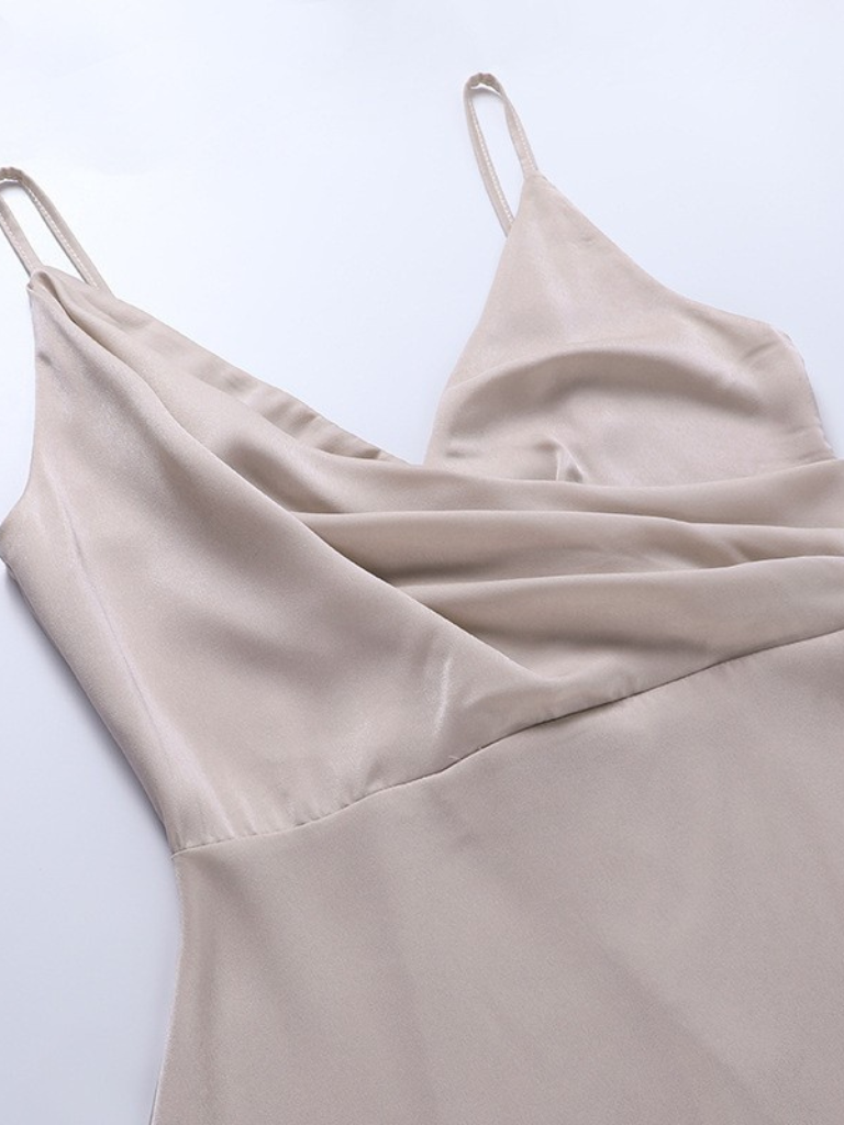 Amalia | Long Sleeve Satin Maxi Dress 7