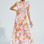 Precy | Hollow Sleeveless Midi Dress