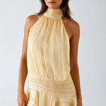 Barret | Elegant Halter Neck Mini Dress