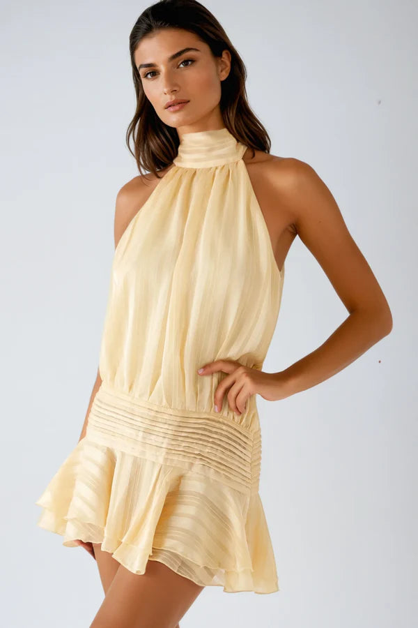 Barret | Elegant Halter Neck Cocktail Dress 1