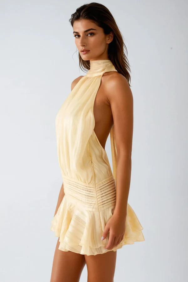 Barret | Elegant Halter Neck Cocktail Dress 2