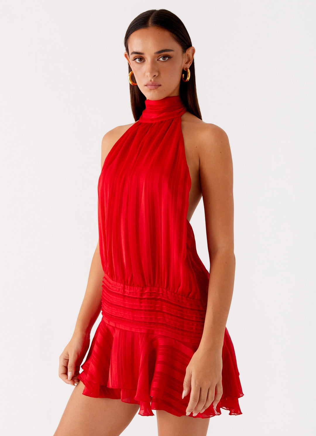 Barret | Elegant Halter Neck Cocktail Dress 9