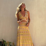 Coleen | Plunge Cut-Out Maxi Dress