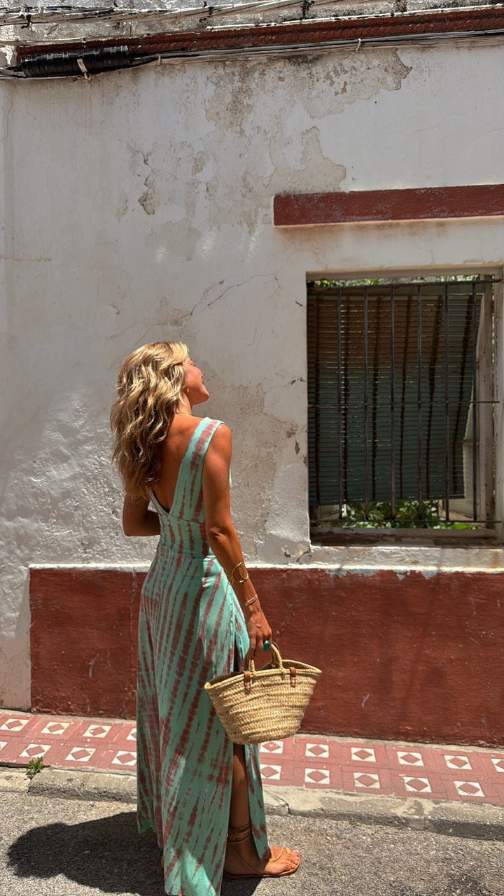 Bianca | Women's Plunge Cut-Out Maxi Dress 8