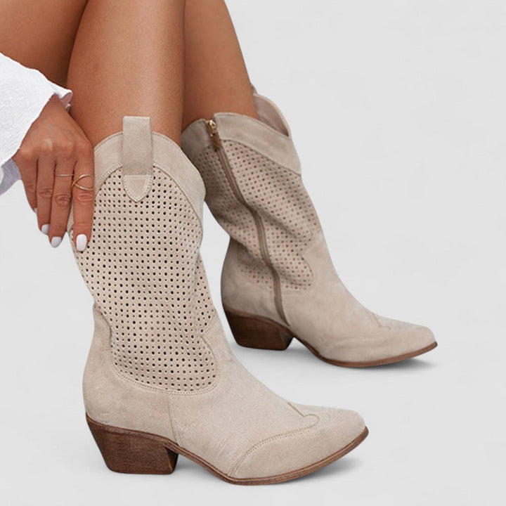 Rachel | Stylish Orthopedic Western Boots for All-Day Comfort