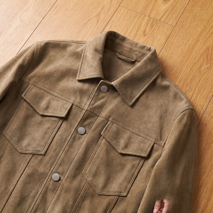 CLASSIC SUEDE UTILITY JACKET