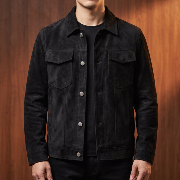 CLASSIC SUEDE UTILITY JACKET