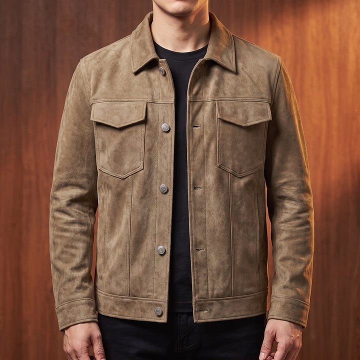 CLASSIC SUEDE UTILITY JACKET