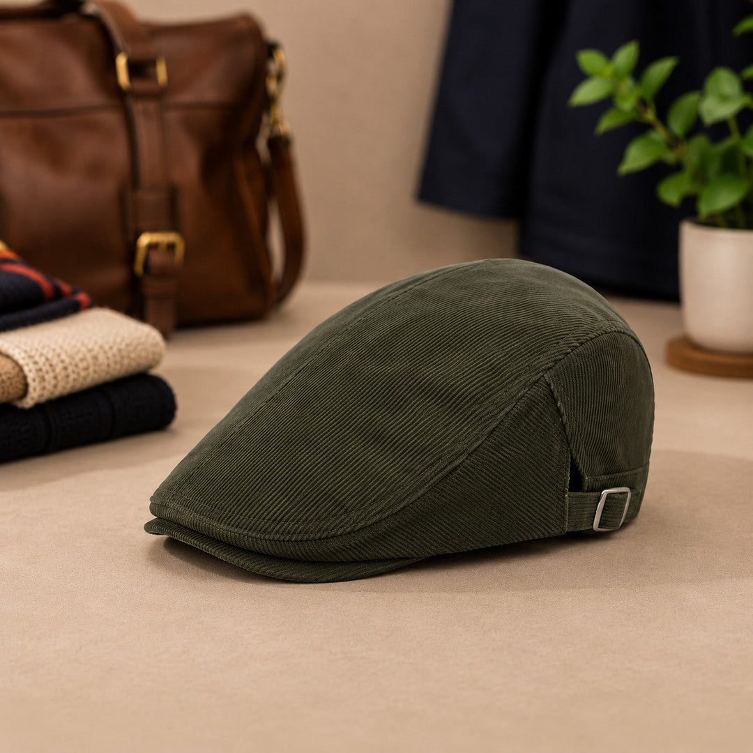 CORDUROY FLAT CAP