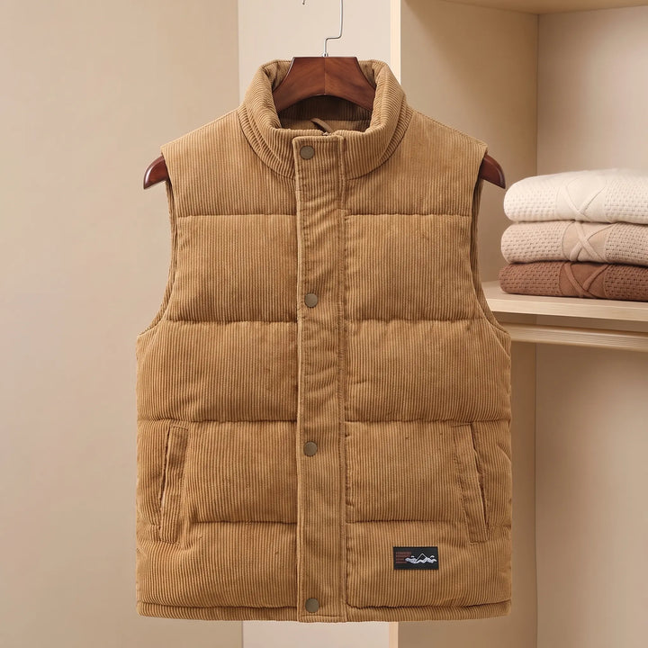 CORDUROY PUFFER VEST
