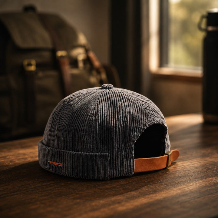 CORDUROY ROLLED DOCKER CAP