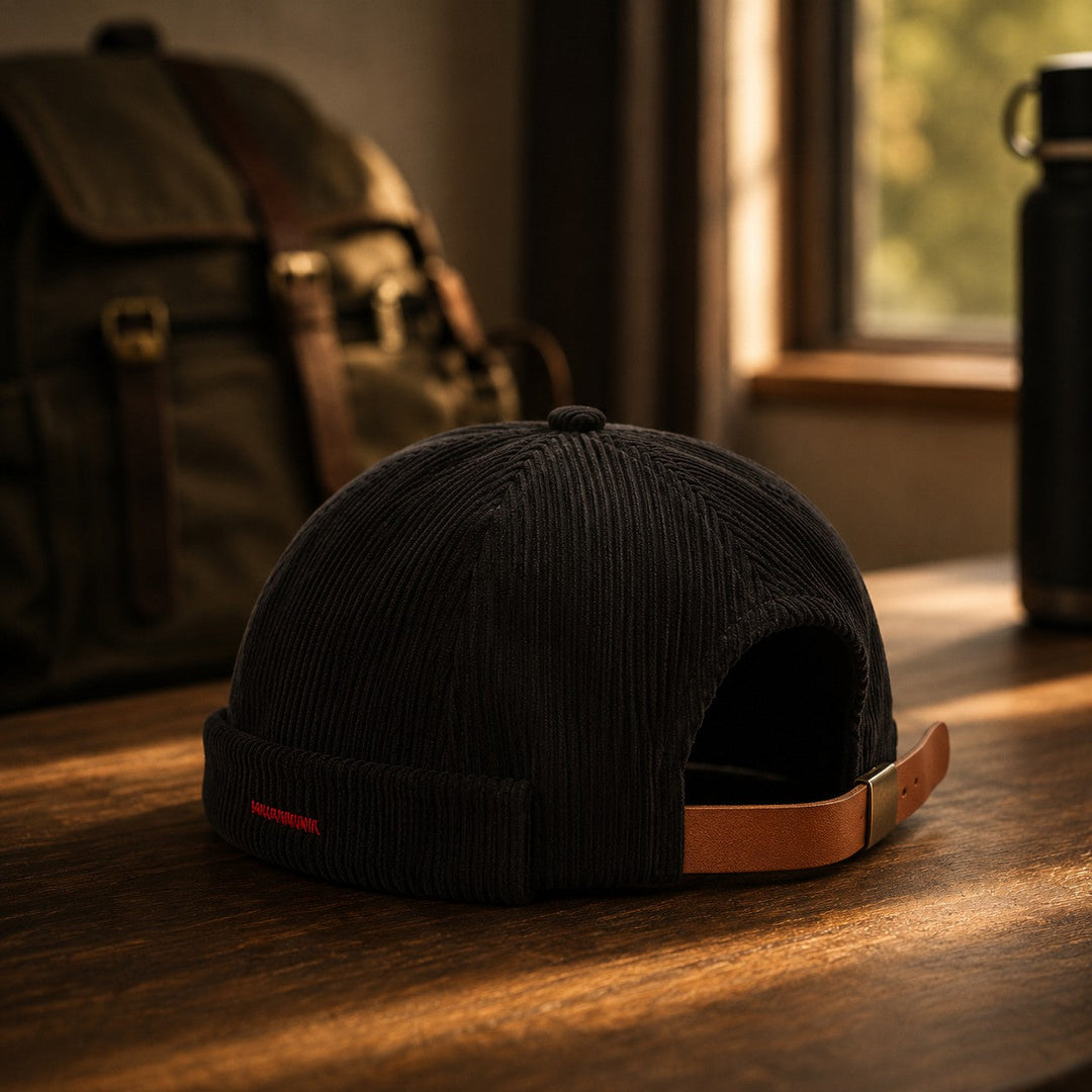 CORDUROY ROLLED DOCKER CAP