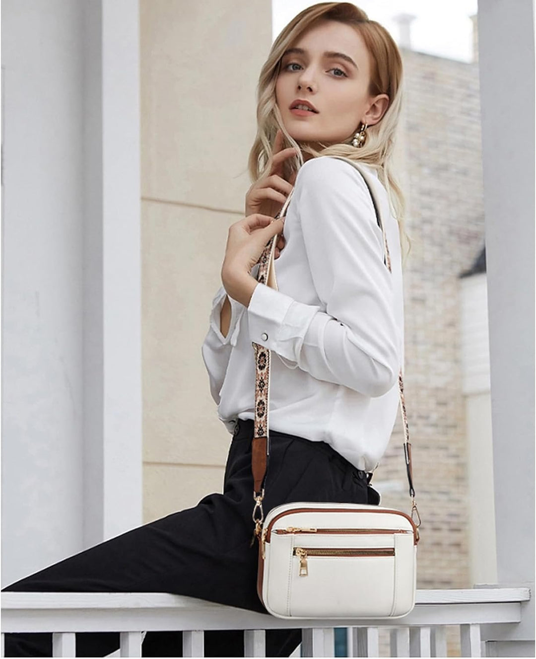 Camille | Black Shoulder Bag for Women 6