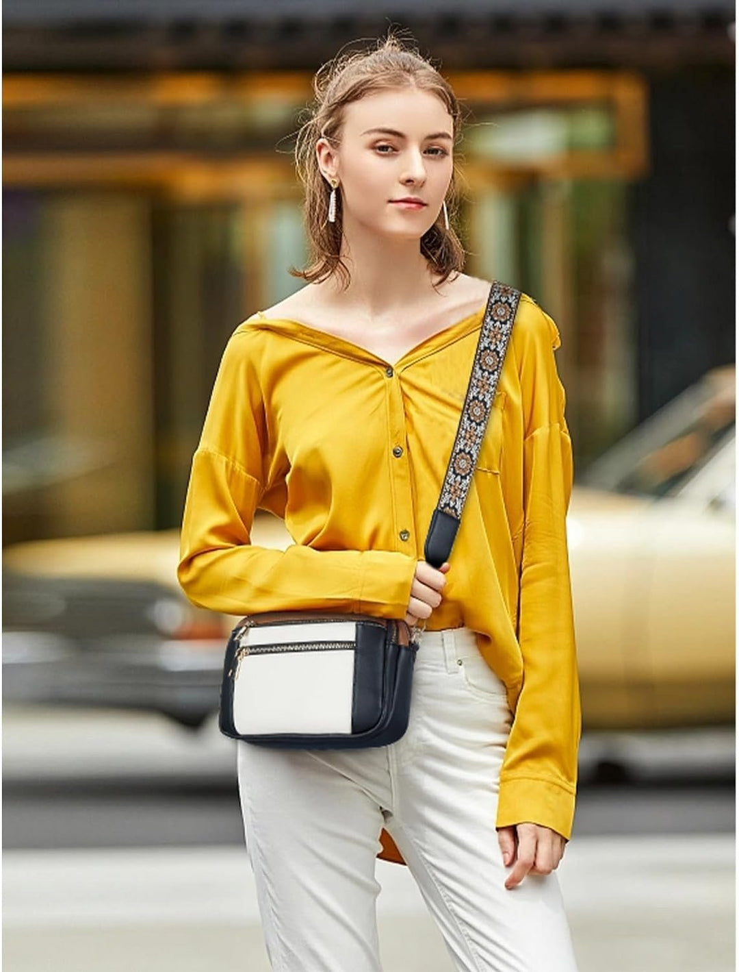 Camille | Black Shoulder Bag for Women 8