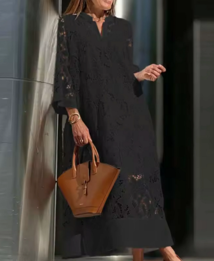 Dahlia | Women's Plus Size White Summer Dress 3