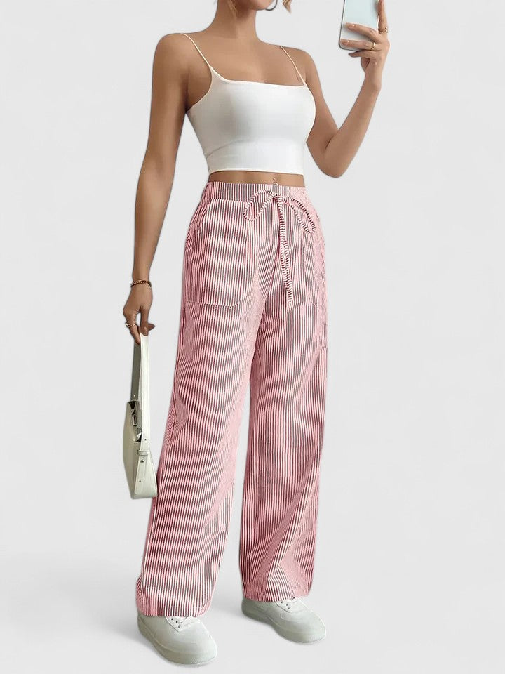 Dominique | Chic Wide Leg Trousers for Women 10