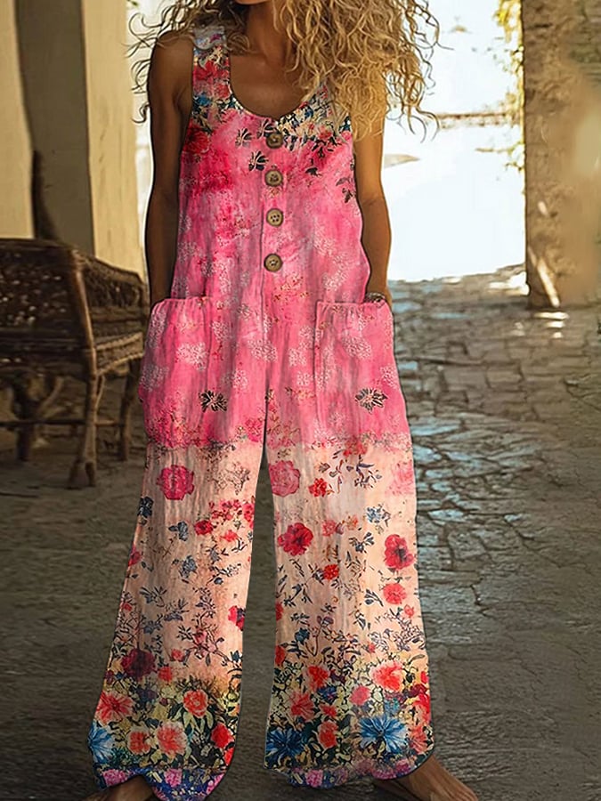 Elaine | Womens Rompers Floral Jumpsuit 0