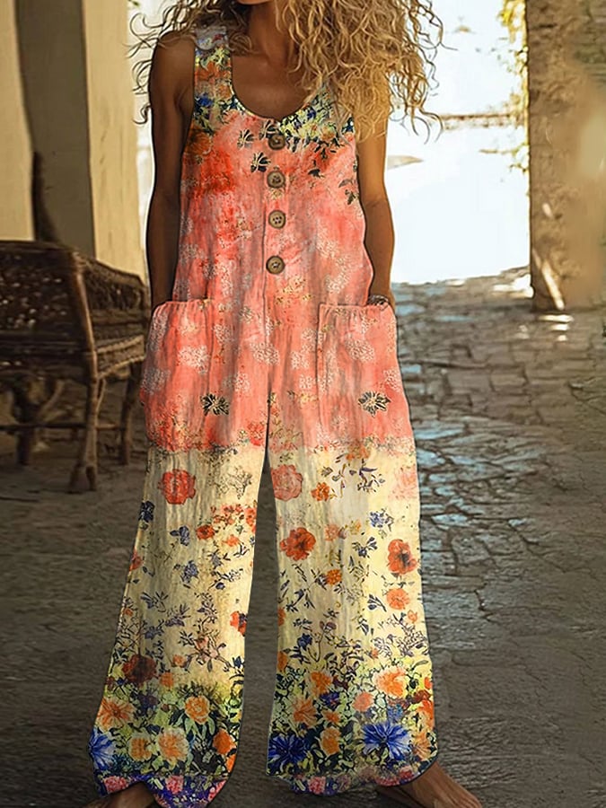 Elaine | Womens Rompers Floral Jumpsuit 1