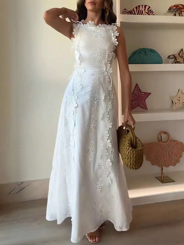 Éliora | Floral Lace Maxi Dress 0