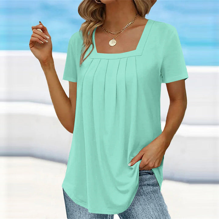 Elizabeth | White Pleated Blouse for Women 4