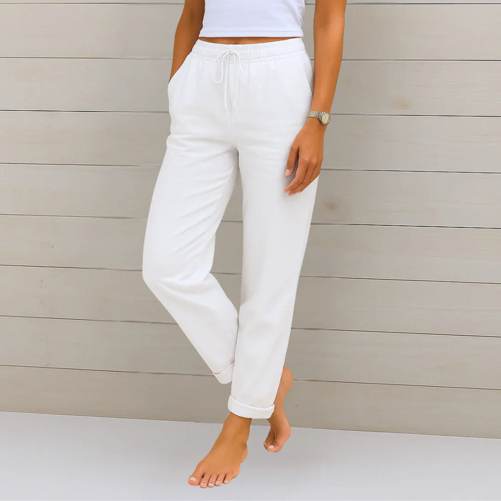 Ellaine | Women's Linen Stretch Trousers 1