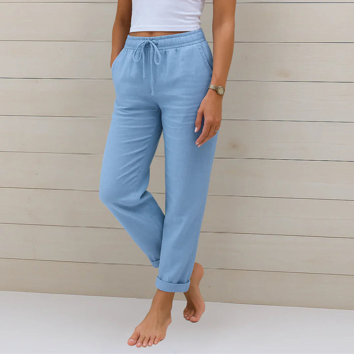 Ellaine | Women's Linen Stretch Trousers 2